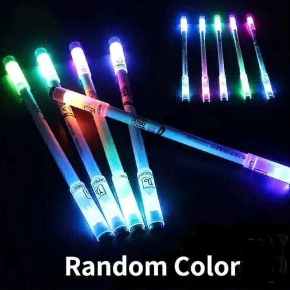 6 Colour LED Spinning Pen (pack of 4)