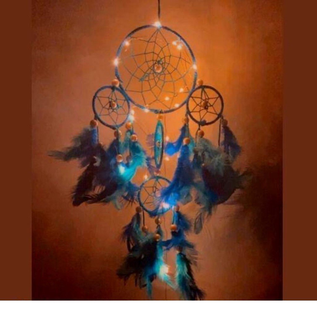 Dream Catcher with Lights for Positive Vibes