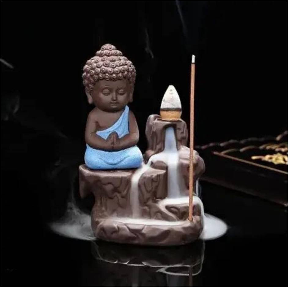 Resin Buddha Smoke Fountain