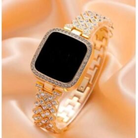 Golden Digital Watch for Women