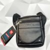 Men Black Sling Bag - Mini